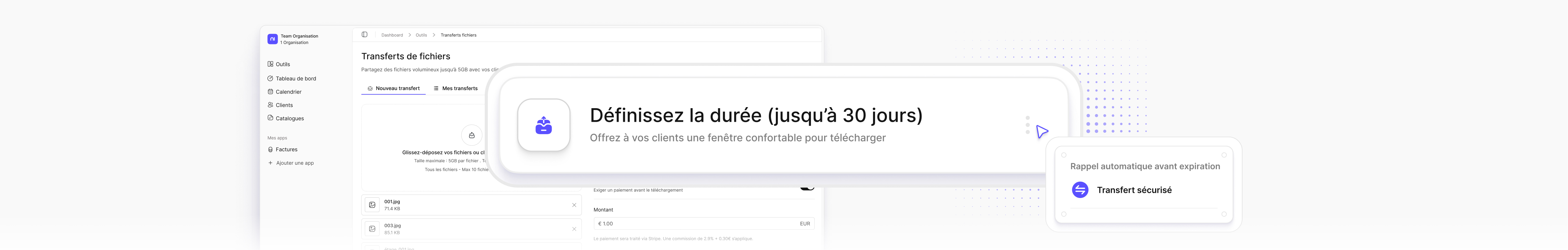 Un lien actif jusqu'à 30 jours